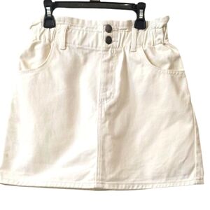 Gianni Bini Cinch Waist Denim Mini Skirt Size S